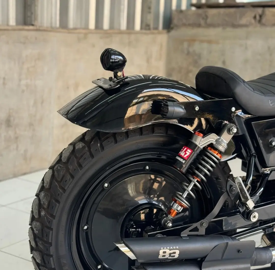 Ban belakang gambot dan knalpot custom