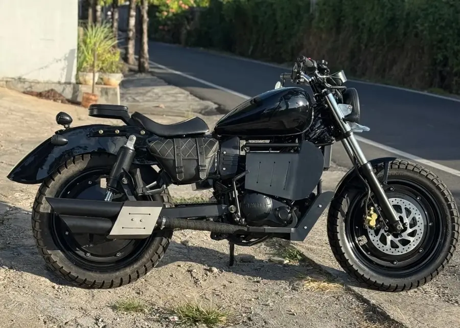 Bobber Yamaha MX tanpa kopling